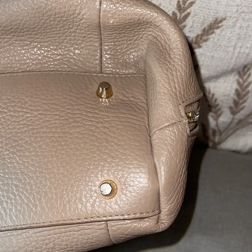 Furla Beige Large Leather Hobo Bag Italian Luxury Furla